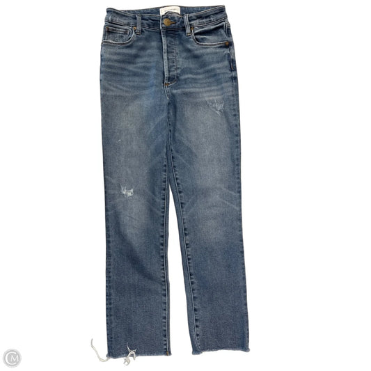 Jeans Straight By Evereve In Blue Denim, Size: 2