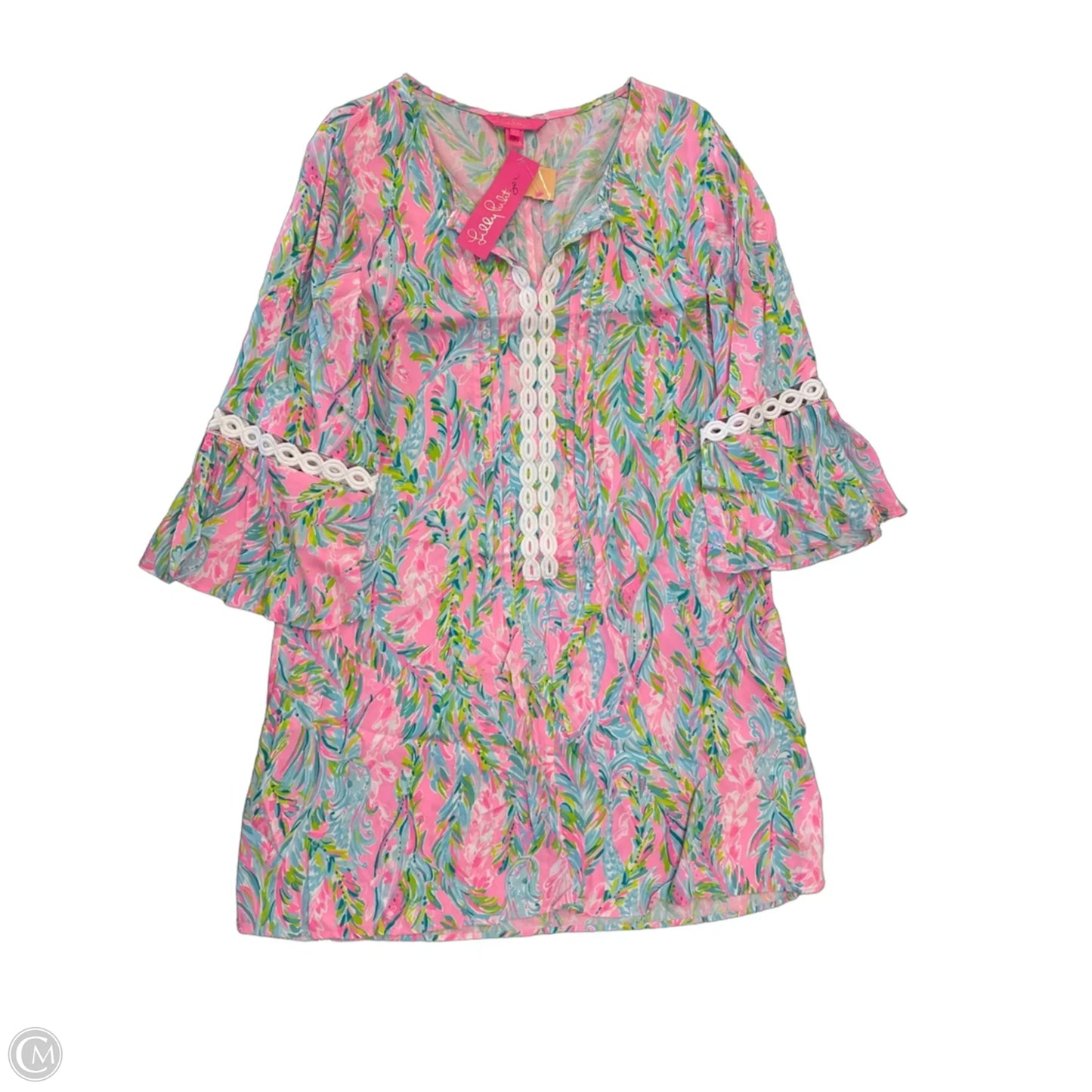 Dress Designer By Lilly Pulitzer In Blue & Pink, Size: L