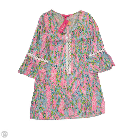 Dress Designer By Lilly Pulitzer In Blue & Pink, Size: L