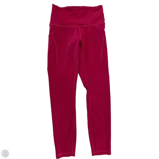 Athletic Leggings Capris By Lululemon In Pink, Size: S