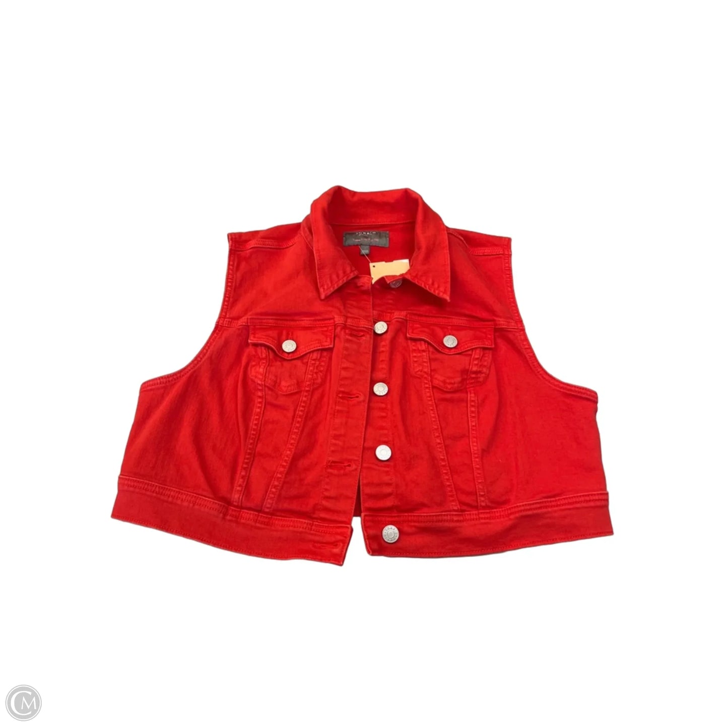Vest Other By Torrid In Red Denim, Size: 2x