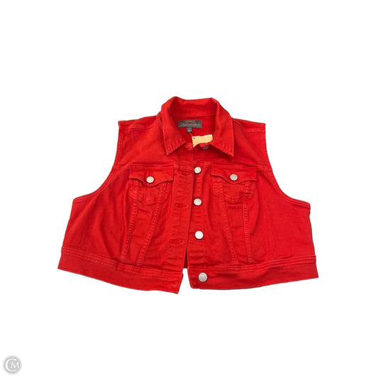 Vest Other By Torrid In Red Denim, Size: 2x