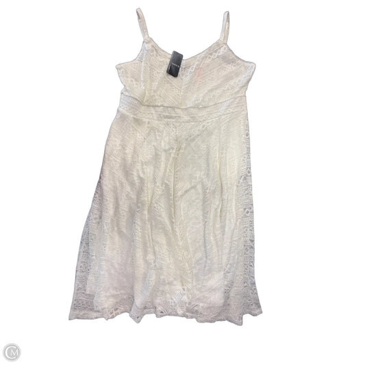 Dress Casual Midi By Torrid In Cream, Size: 2x
