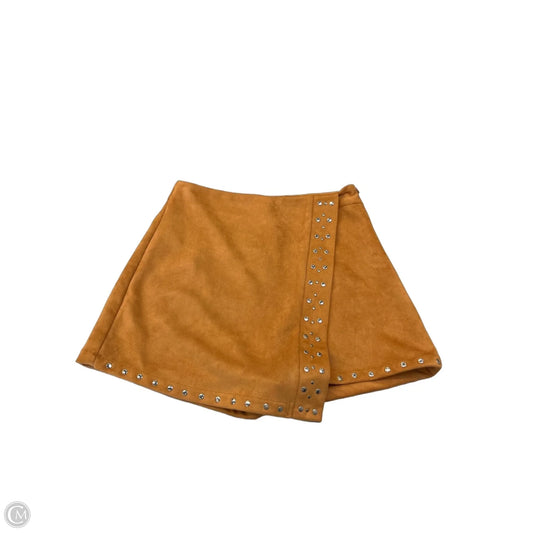 Skort By Pink Lily In Tan, Size: S