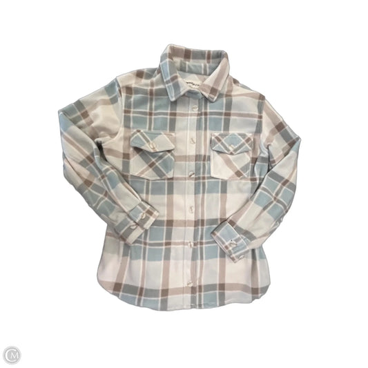 Jacket Shirt By Clothes Mentor In Plaid Pattern, Size: M