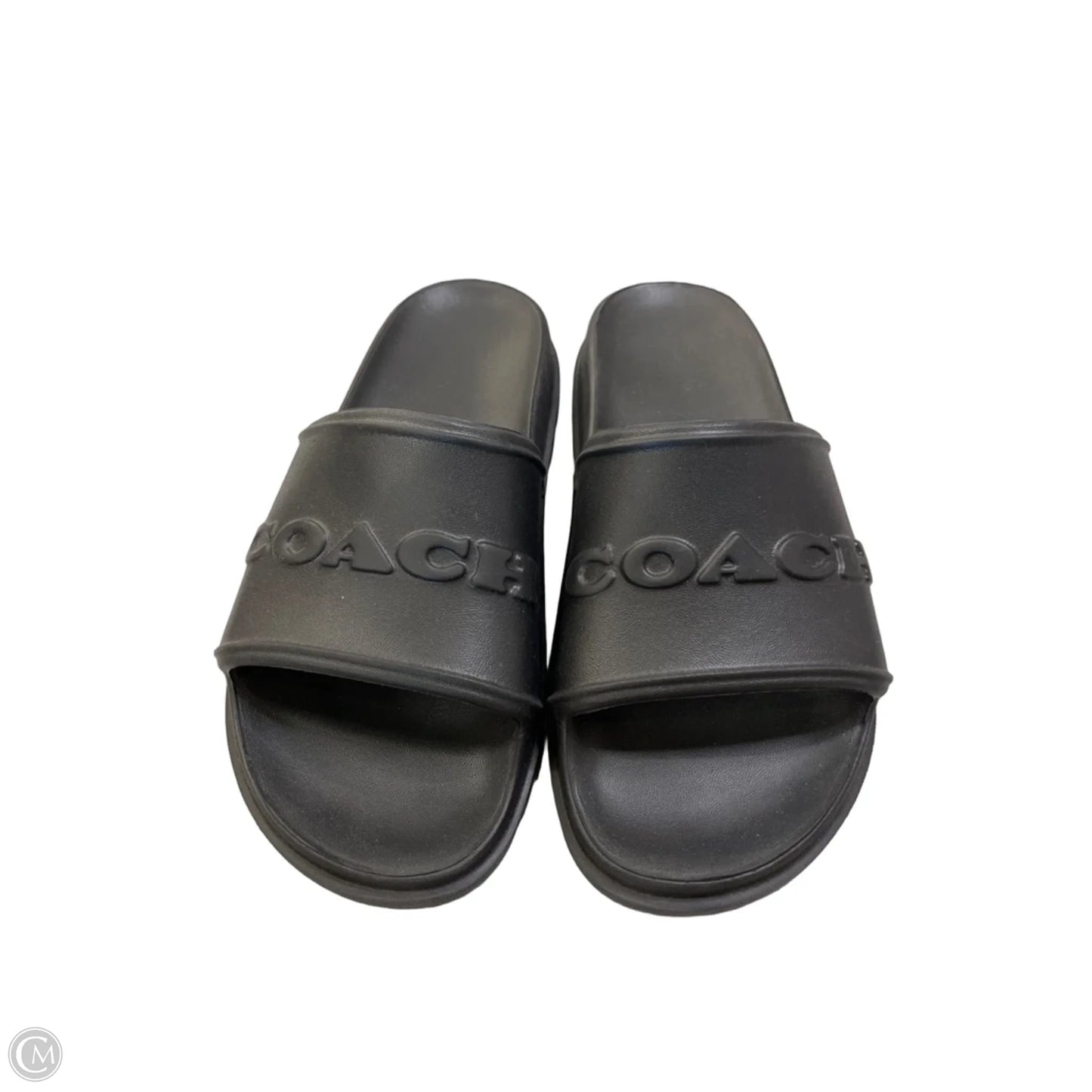 Sandals Designer By Coach In Black, Size: 7