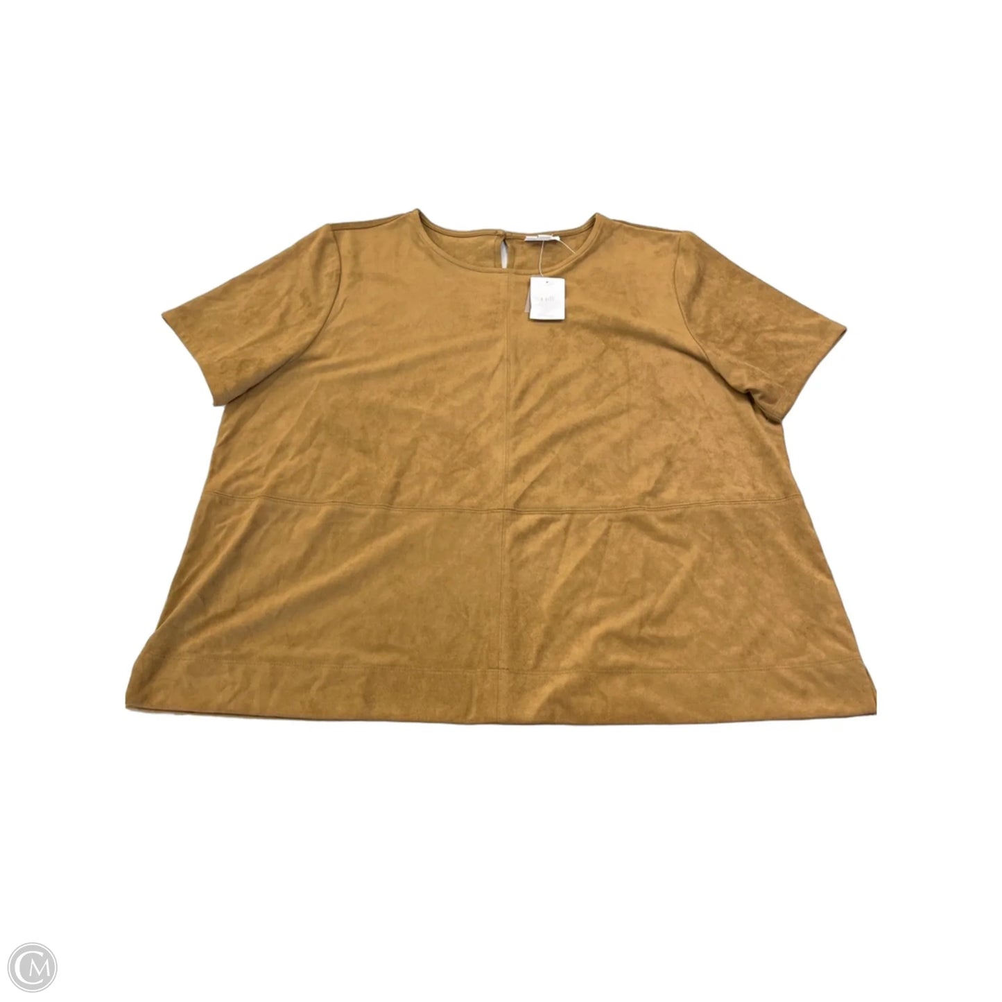 Top Short Sleeve By J. Jill In Brown, Size: Xl