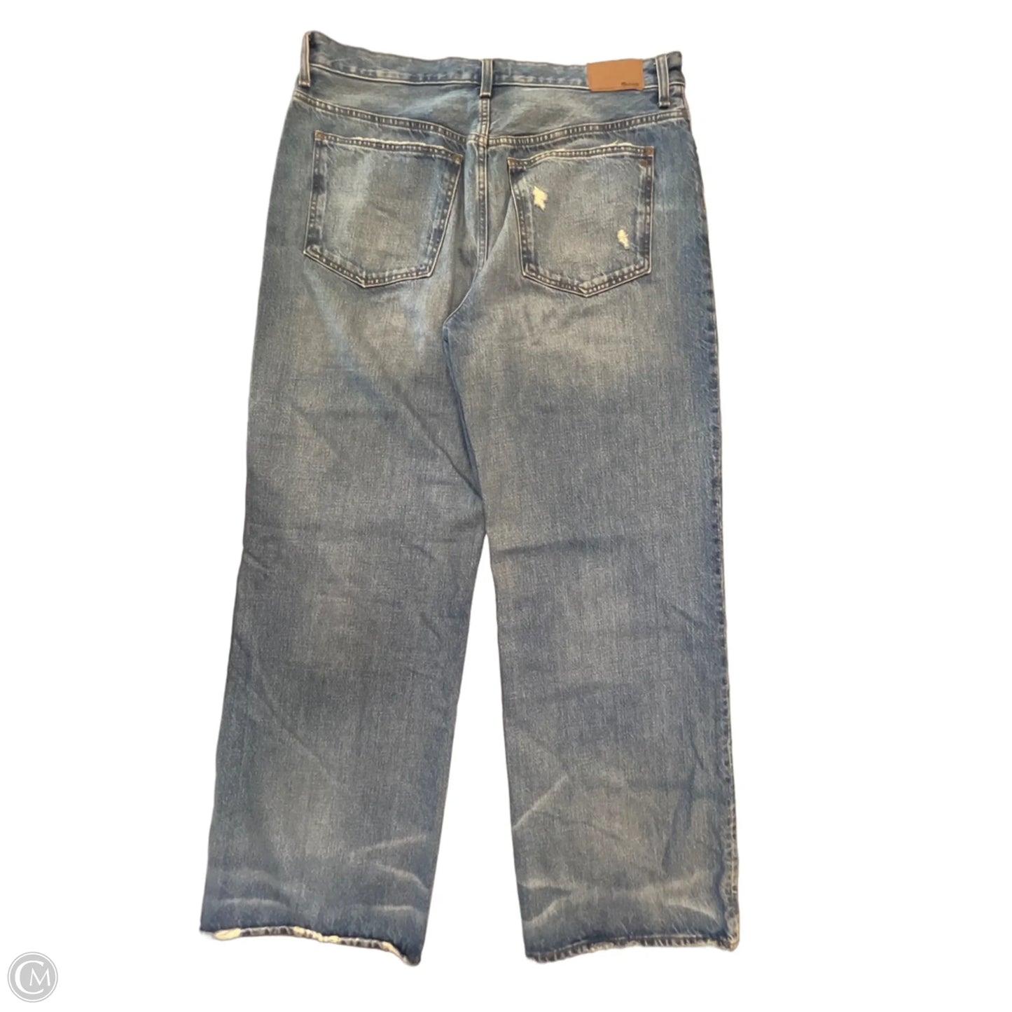 Jeans Wide Leg By Madewell In Blue Denim, Size: 10