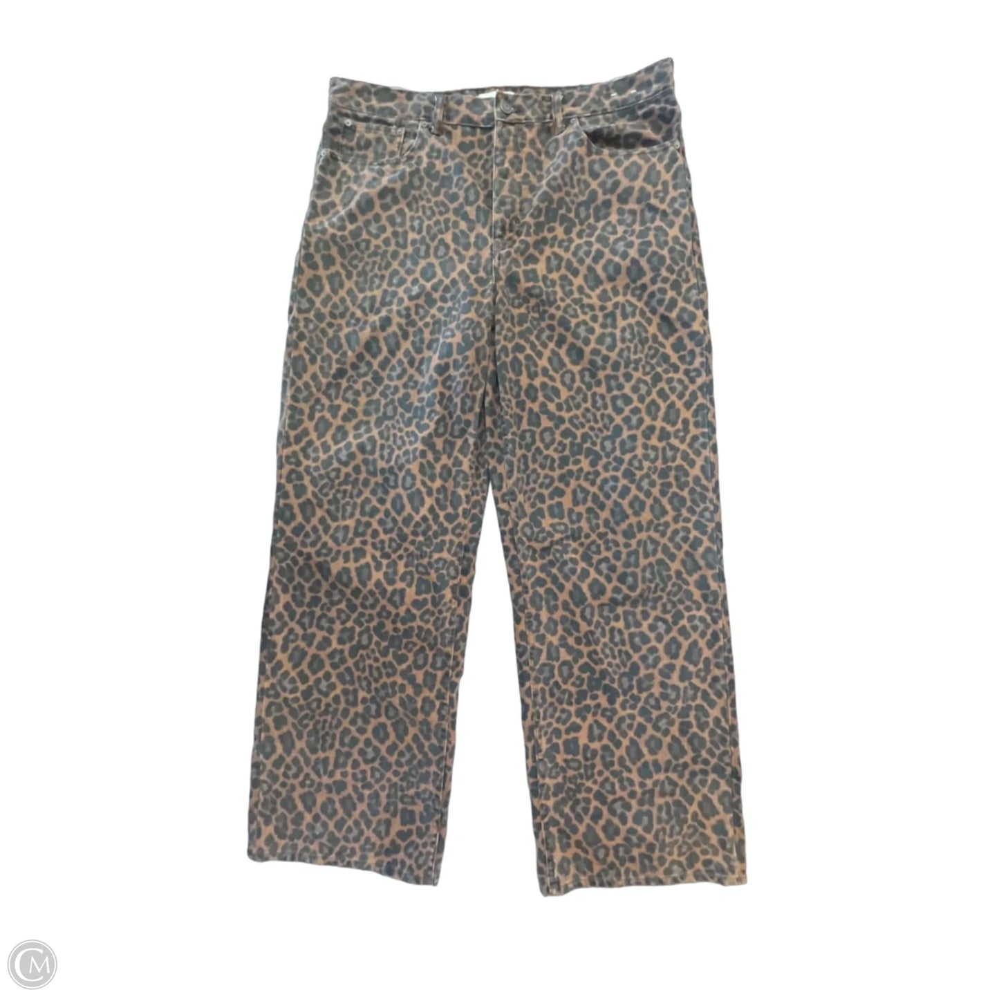 Jeans Wide Leg By Madewell In Animal Print, Size: 10