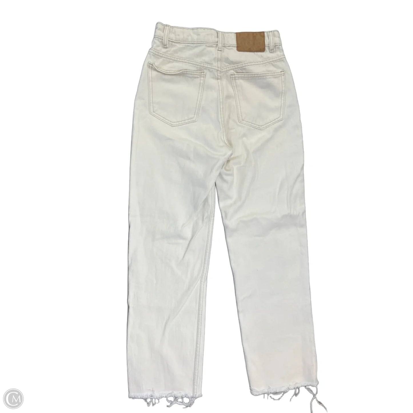 Jeans Cropped By Zara In Ivory, Size: 4