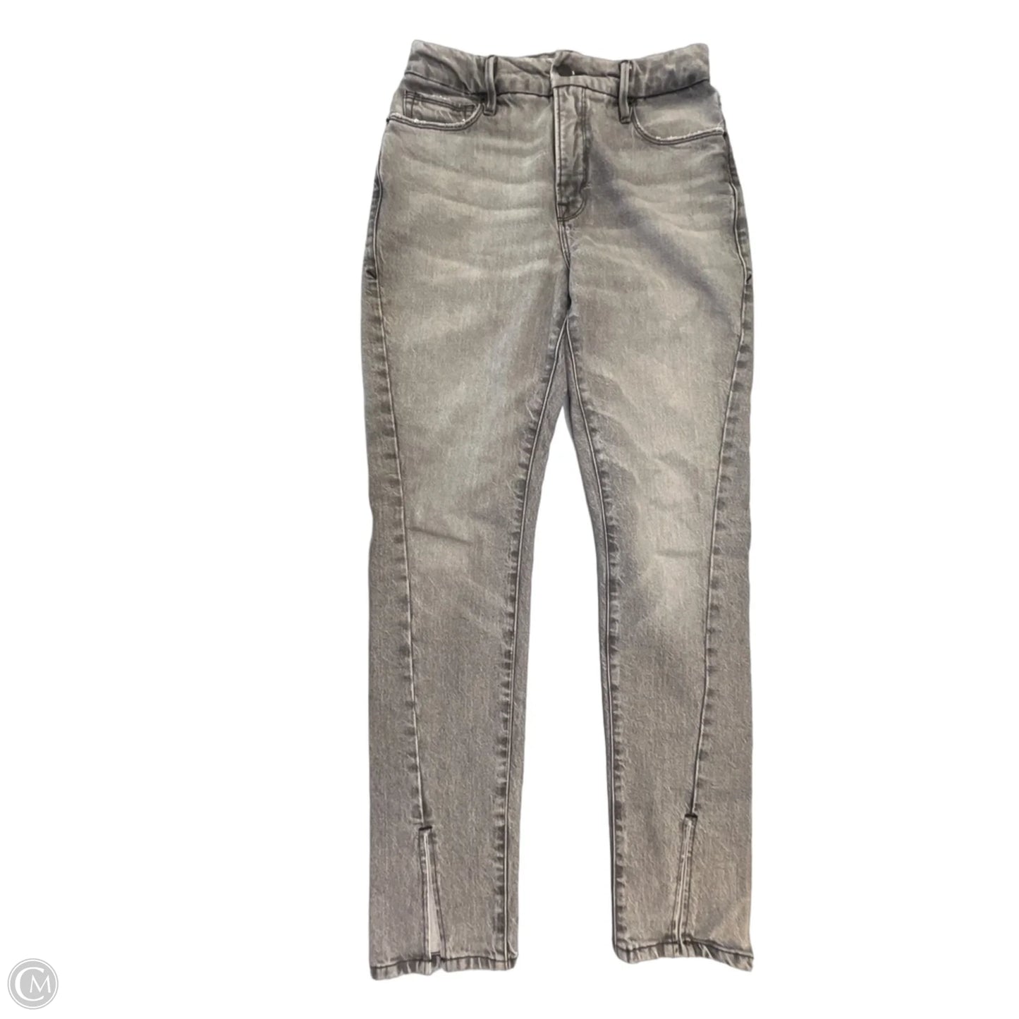 Jeans Boot Cut By Good American In Grey Denim, Size: 2