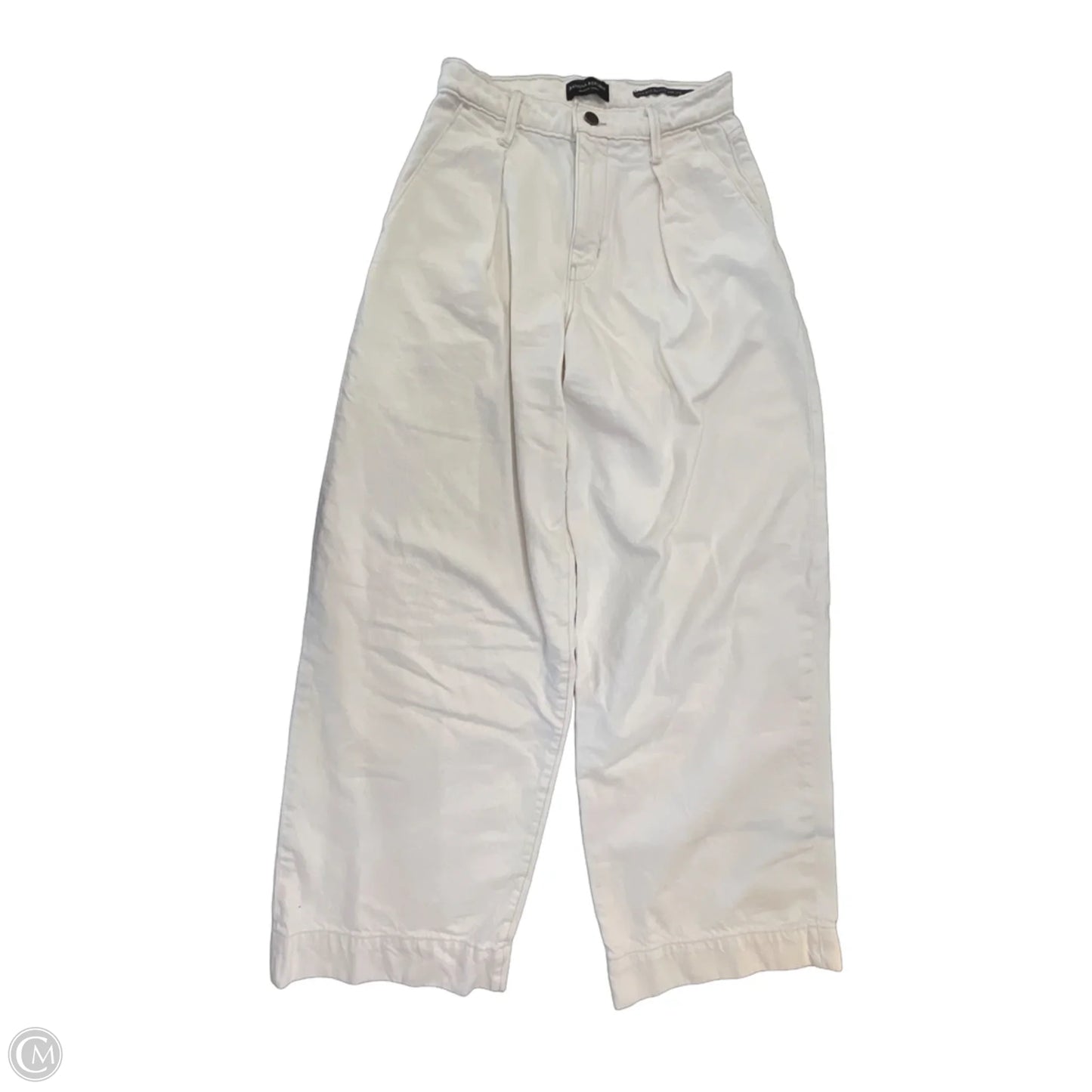 Jeans Wide Leg By Banana Republic In Cream, Size: 2