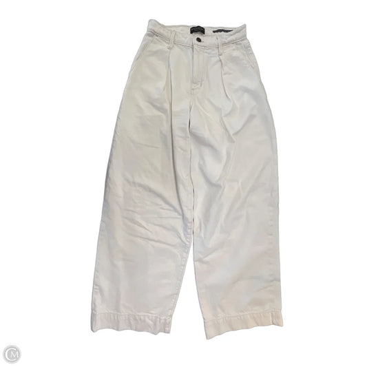 Jeans Wide Leg By Banana Republic In Cream, Size: 2