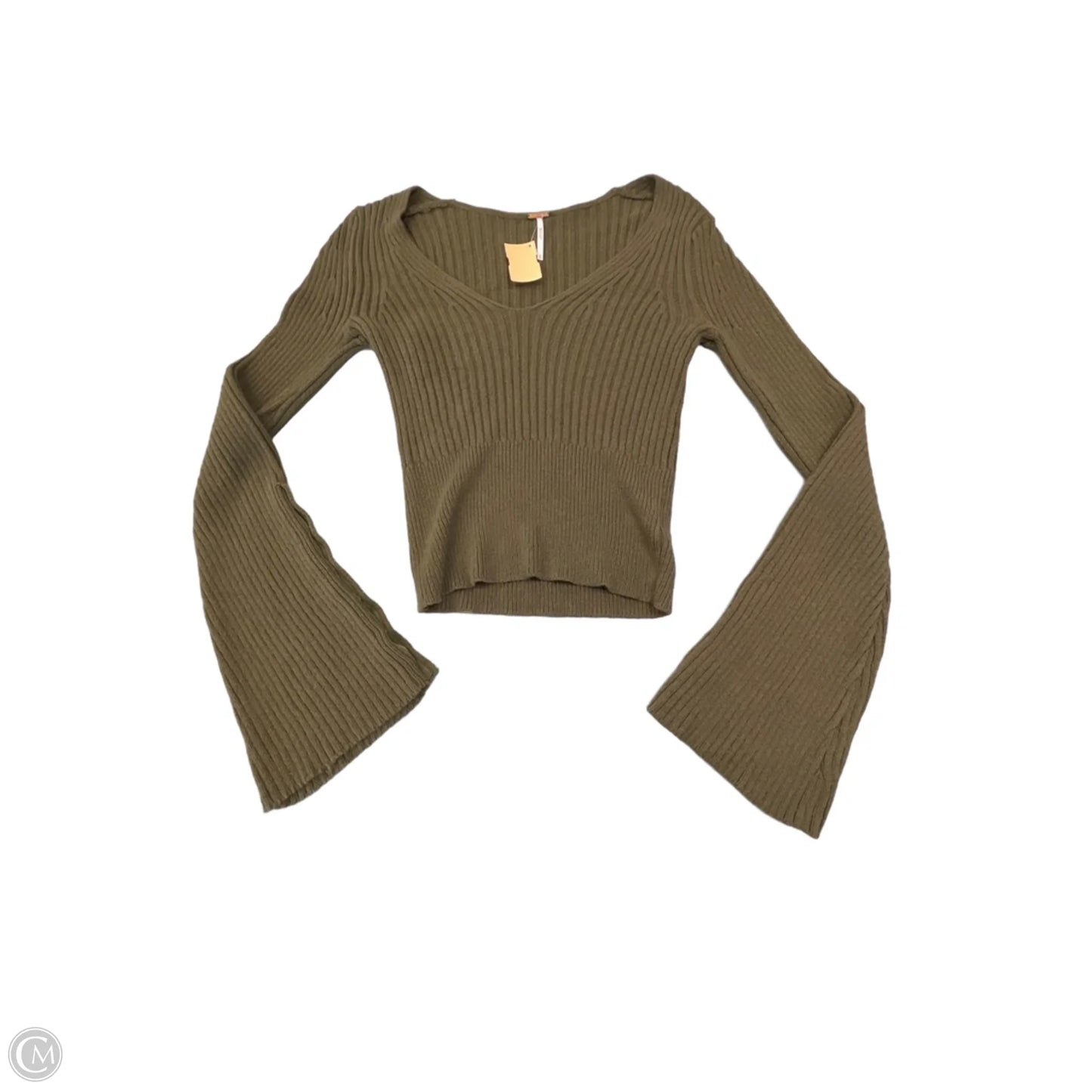 Top Long Sleeve By Free People In Green, Size: Xs