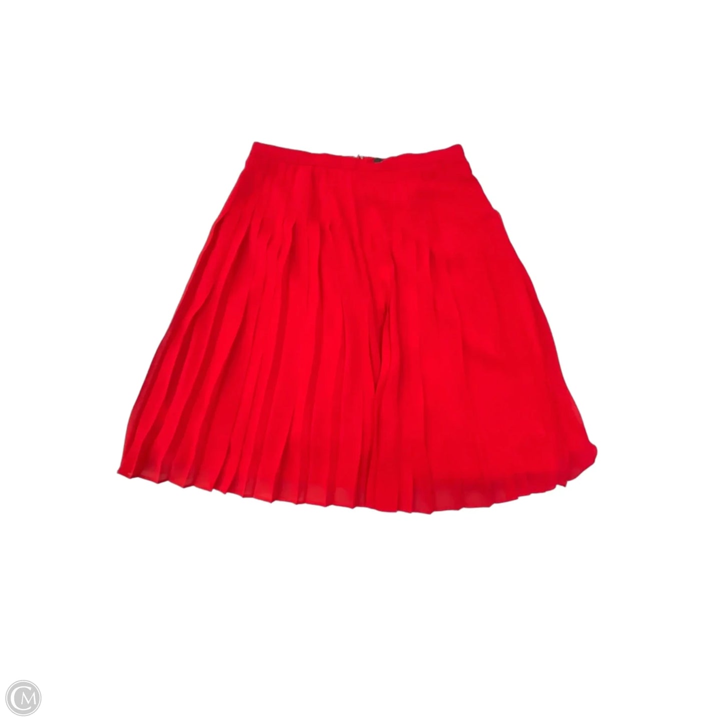 Skirt Midi By Ann Taylor In Red, Size: Sp