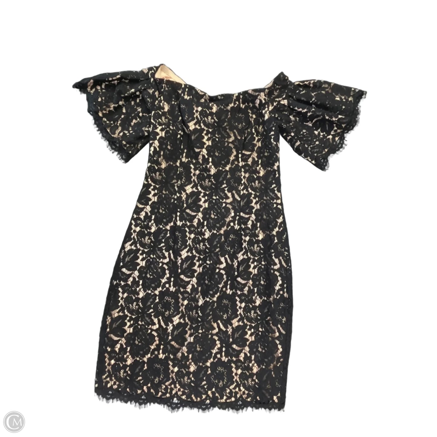 Dress Party Short By Eliza J In Black & Cream, Size: S