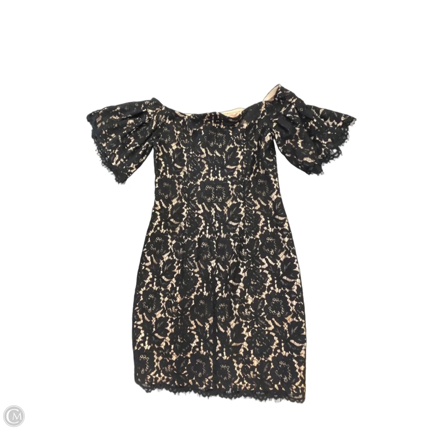 Dress Party Short By Eliza J In Black & Cream, Size: S