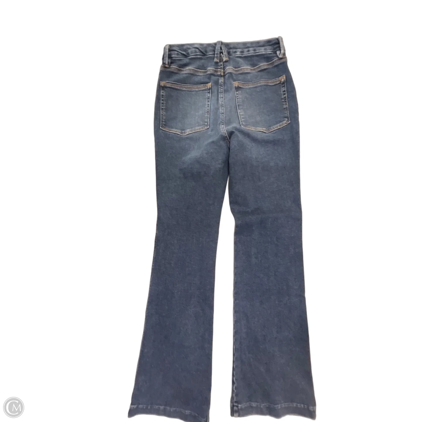Jeans Boot Cut By Good American In Blue Denim, Size: 10