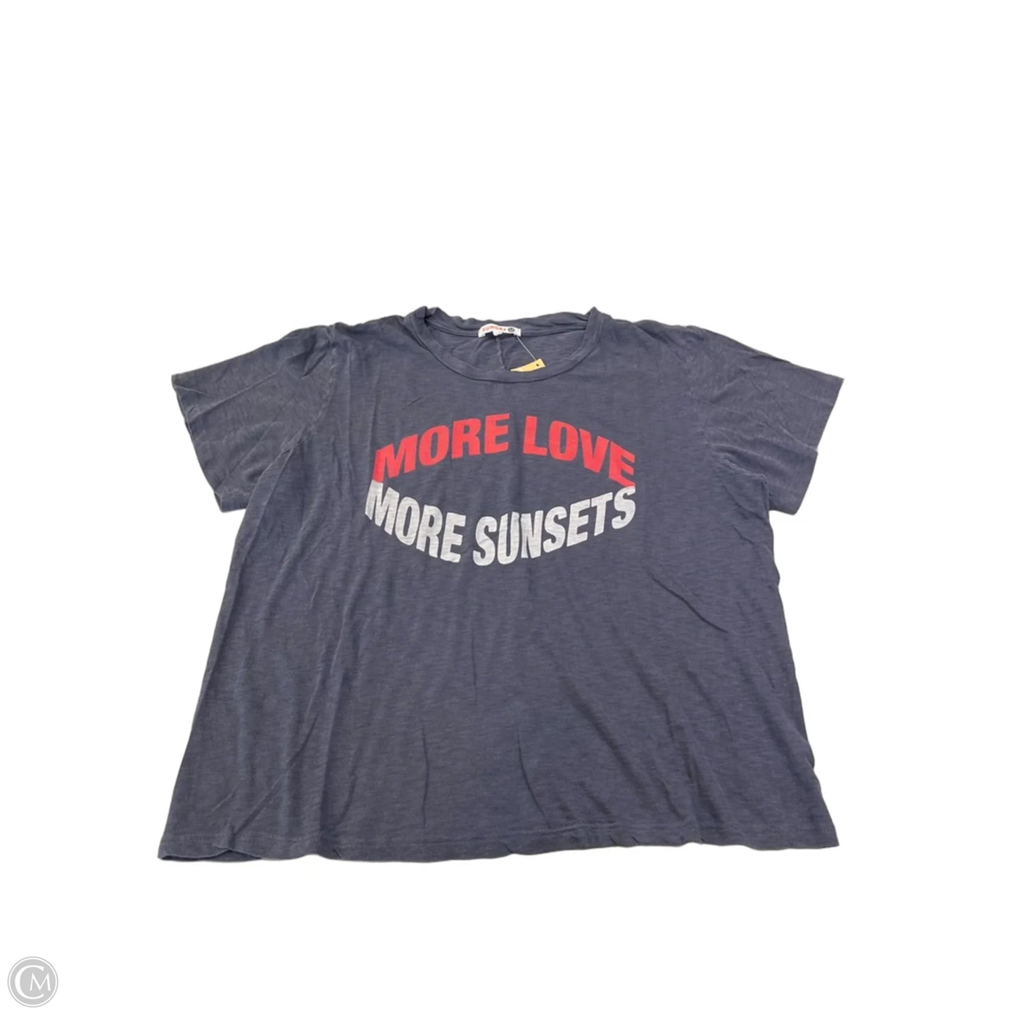 Top Short Sleeve By Sundry In Navy, Size: S