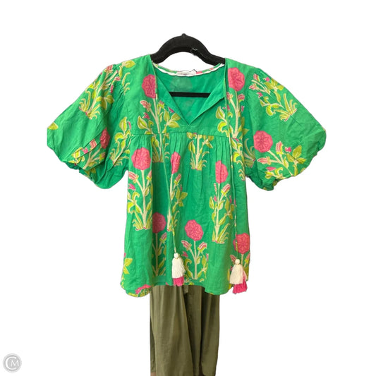 Top Short Sleeve By Thml In Green, Size: S