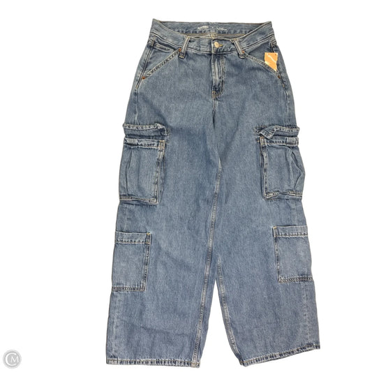 Jeans Wide Leg By Old Navy In Blue Denim, Size: 0