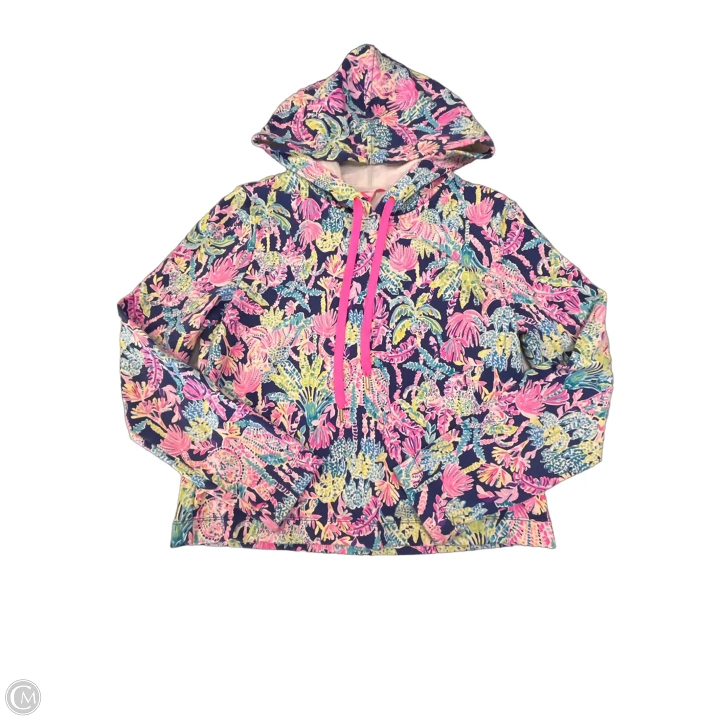 Sweatshirt Designer By Lilly Pulitzer In Blue & Pink, Size: M
