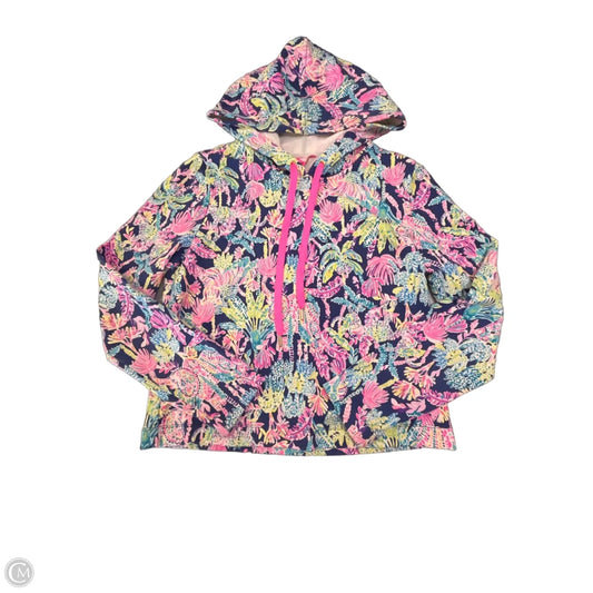Sweatshirt Designer By Lilly Pulitzer In Blue & Pink, Size: M