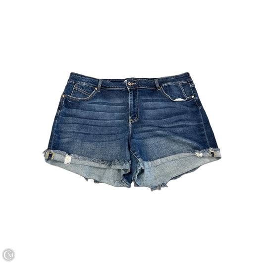 Shorts By Kancan In Blue Denim, Size: 3x