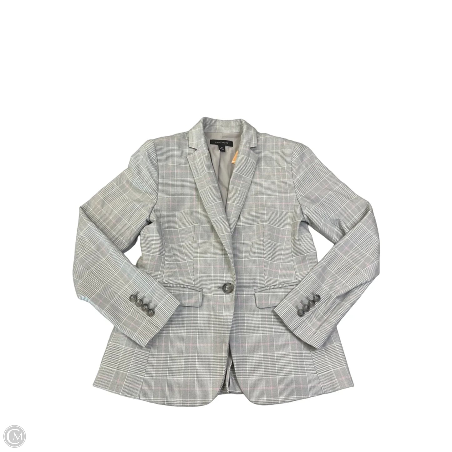 Blazer By Ann Taylor In Plaid Pattern, Size: Xxsp