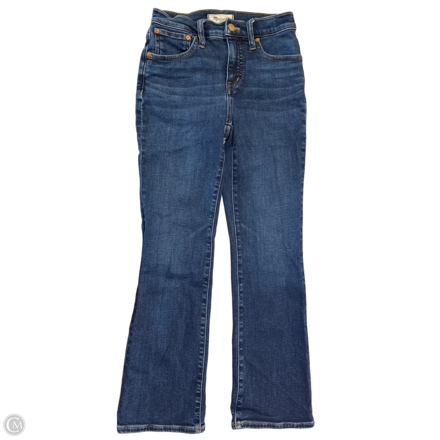 Jeans Boot Cut By Madewell In Blue Denim, Size: 00