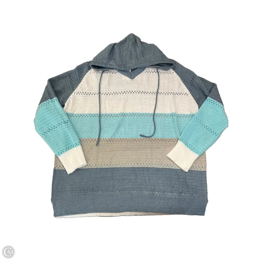 Sweater By Clothes Mentor In Blue & Grey, Size: Xxl