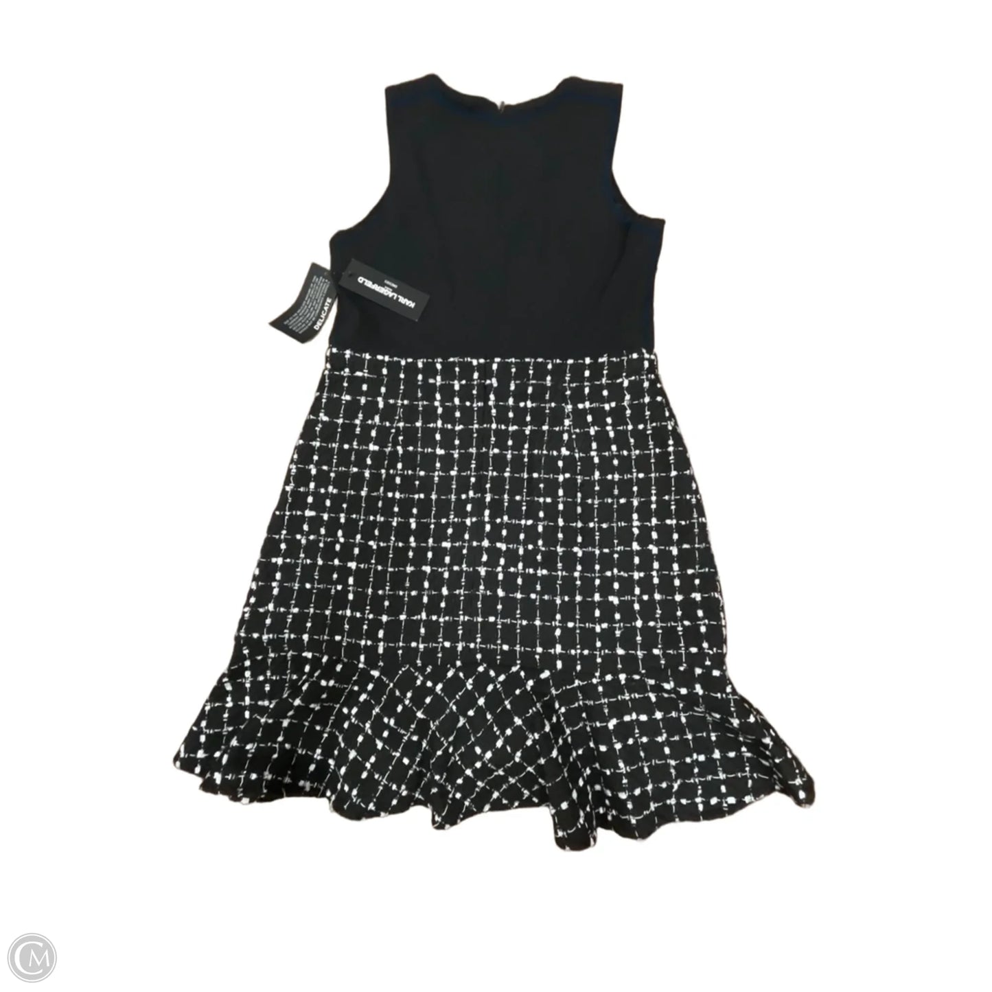 Dress Designer By Karl Lagerfeld In Black, Size: M