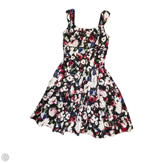 Dress Casual Short By White House Black Market In Floral Print, Size: Xs