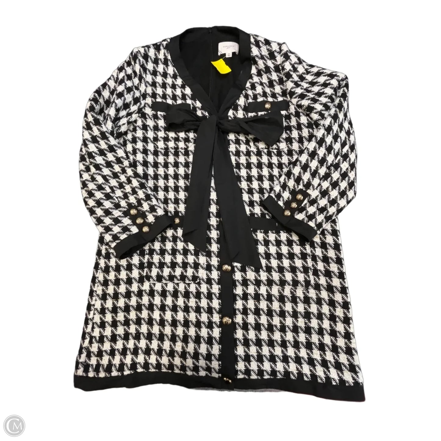 Dress Casual Short By Pomander Place In Black & White, Size: Xxl
