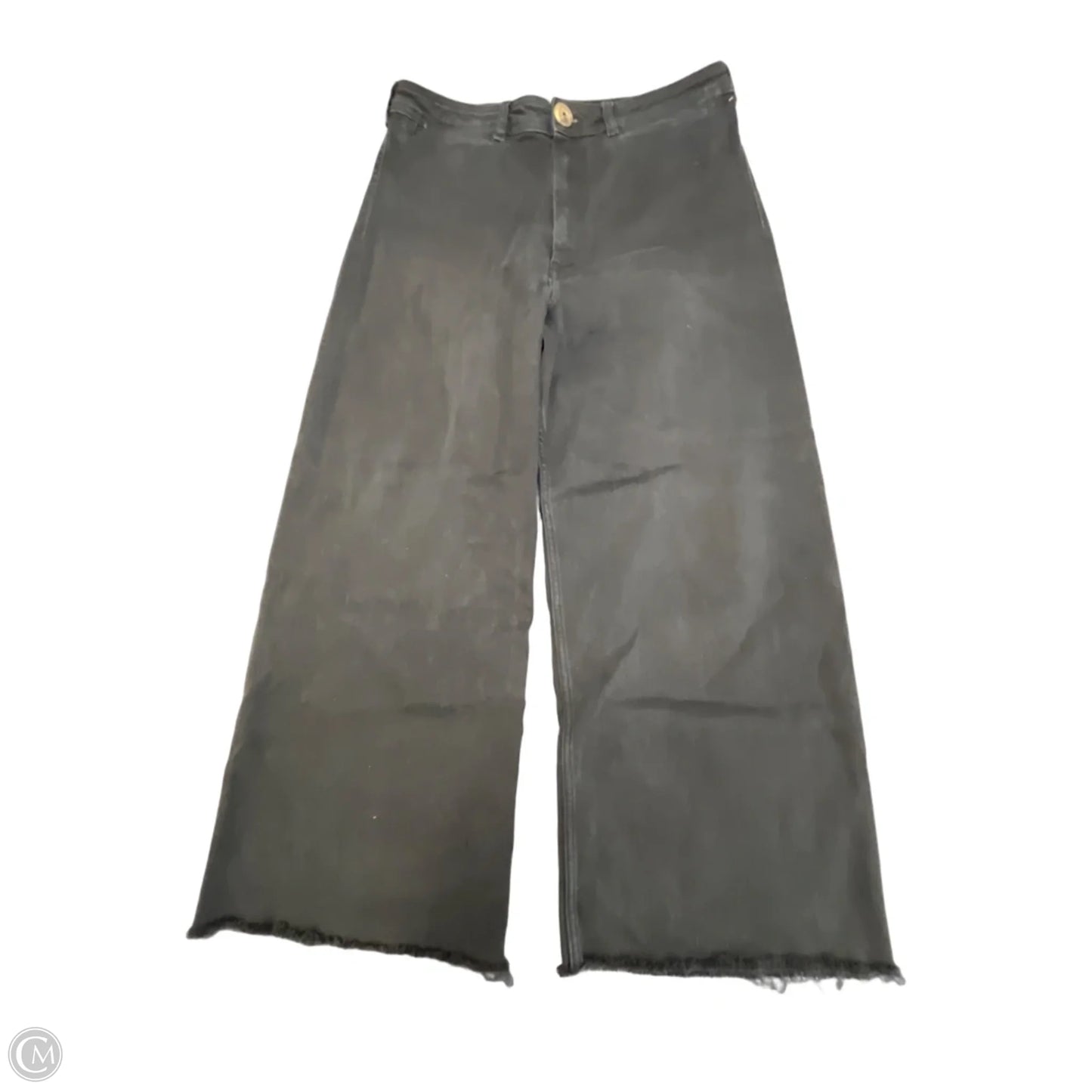Jeans Wide Leg By Maeve In Black Denim, Size: 14
