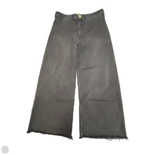 Jeans Wide Leg By Maeve In Black Denim, Size: 14