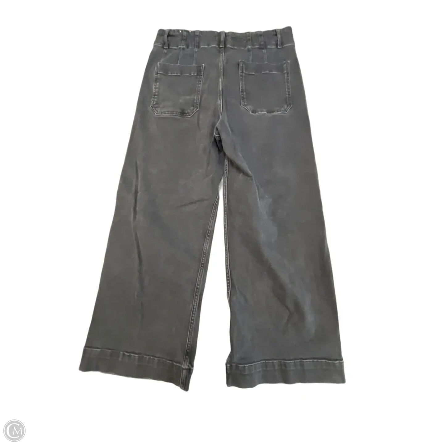 Jeans Cropped By Pilcro In Black Denim, Size: 12