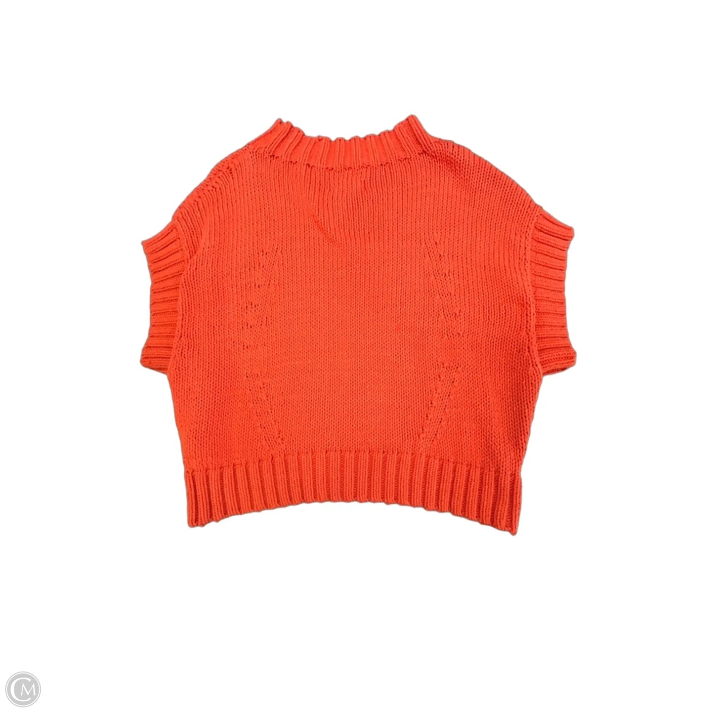 Sweater Short Sleeve By Maeve In Orange, Size: Xl