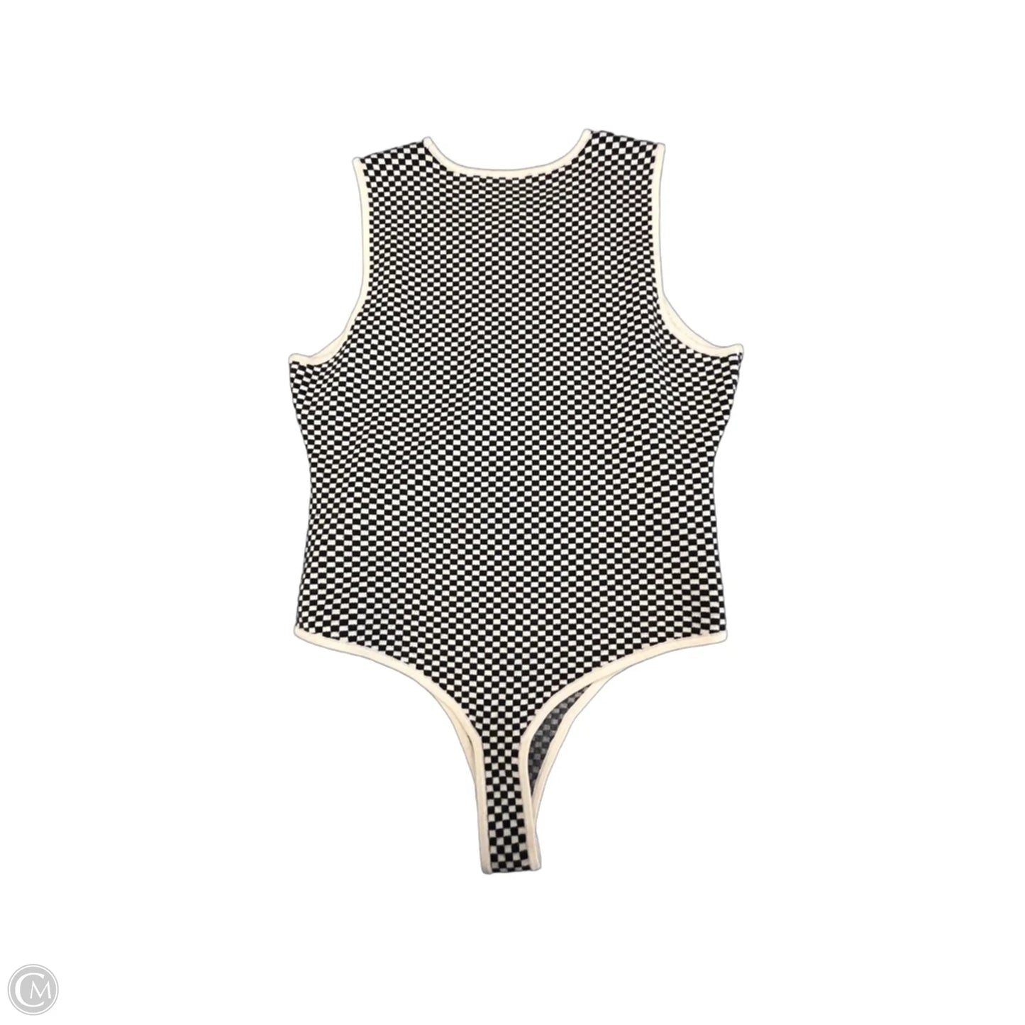 Bodysuit By 4th & Reckless In Checkered Pattern, Size: Xl
