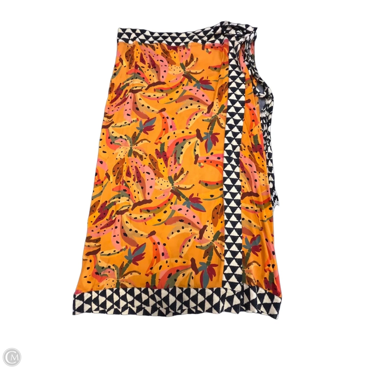 Skirt Designer By Farm Rio In Orange, Size: Xl