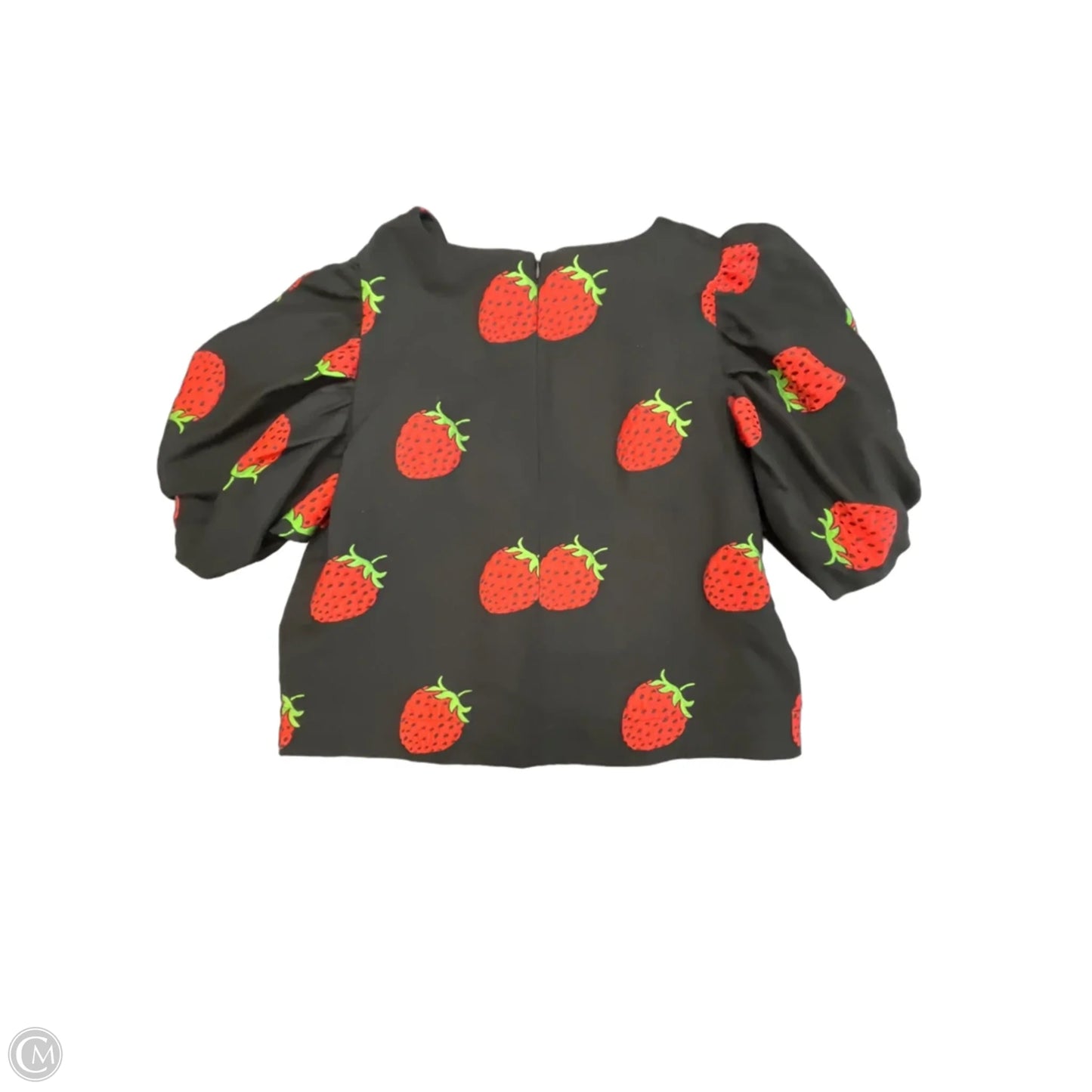 Blouse Short Sleeve By Maeve In Black & Red, Size: Xl