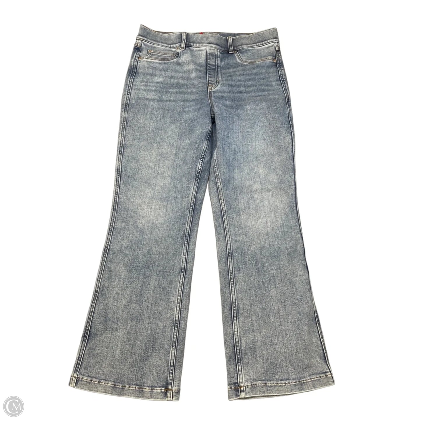 Jeans Flared By Spanx In Blue Denim, Size: 14