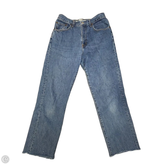 Jeans Straight By Gap In Blue Denim, Size: 10