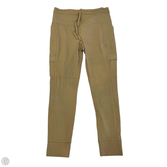 Athletic Leggings By Athleta In Brown, Size: L