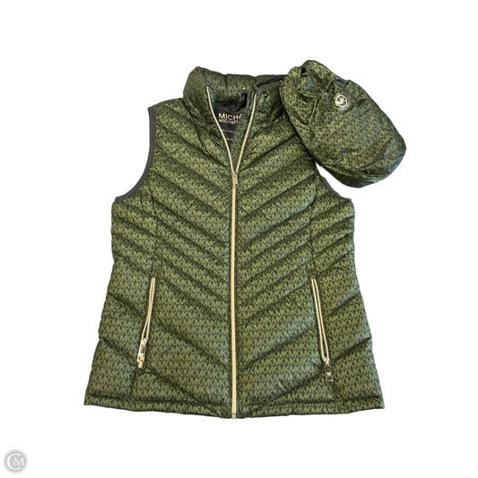 Vest Puffer & Quilted By Michael By Michael Kors In Green, Size: S