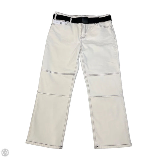 Jeans Straight By Top Shop In White Denim, Size: 10