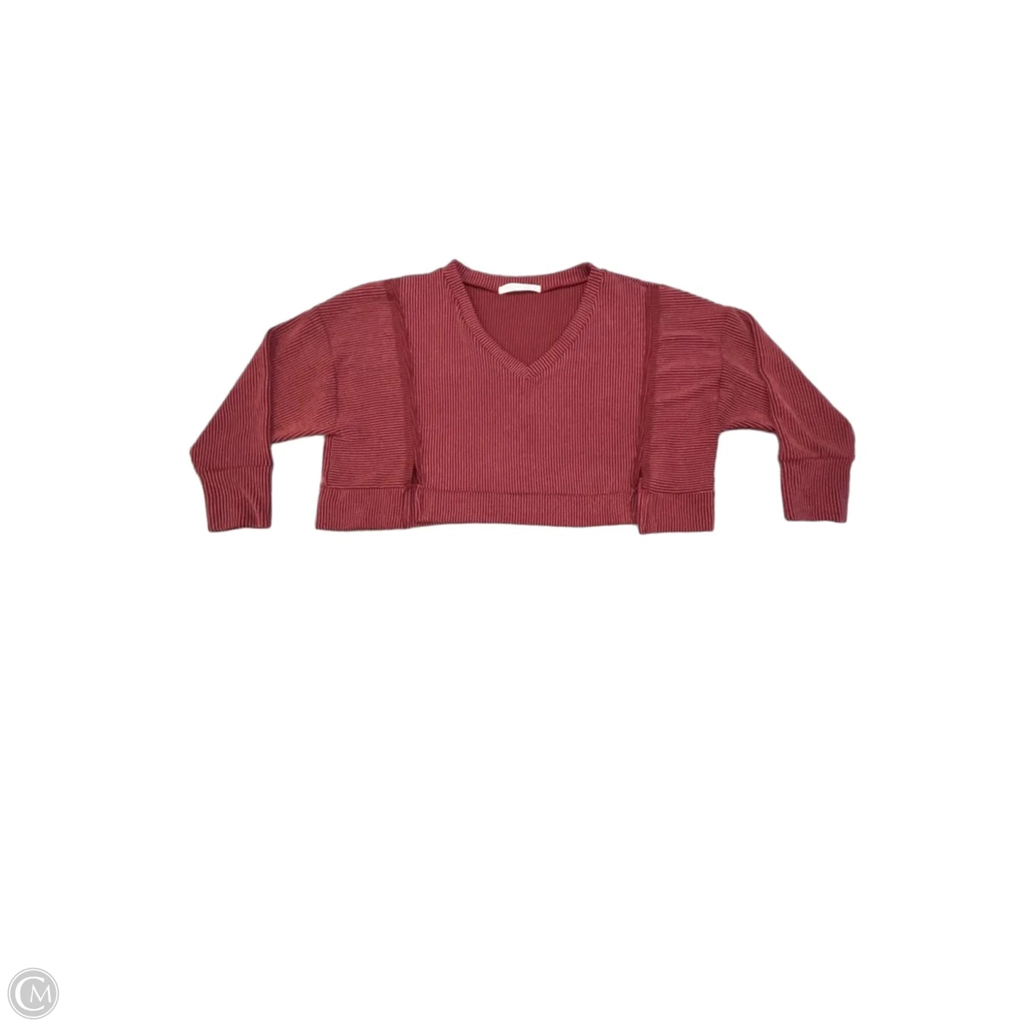 Top Long Sleeve Basic By Altard State In Maroon, Size: S