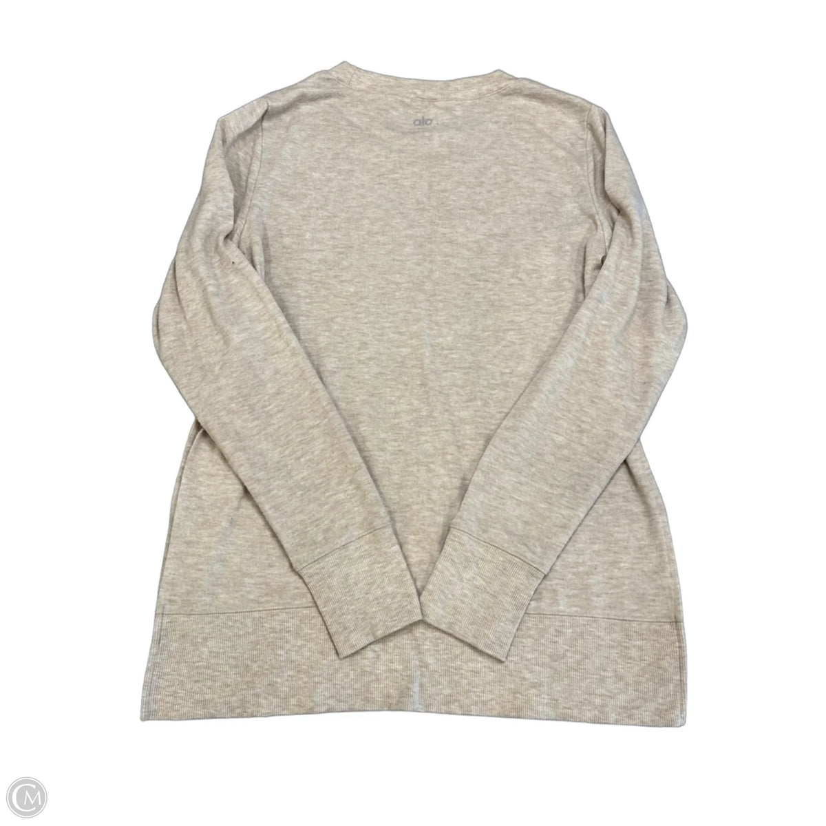 Top Long Sleeve Basic By Alo In Beige, Size: S