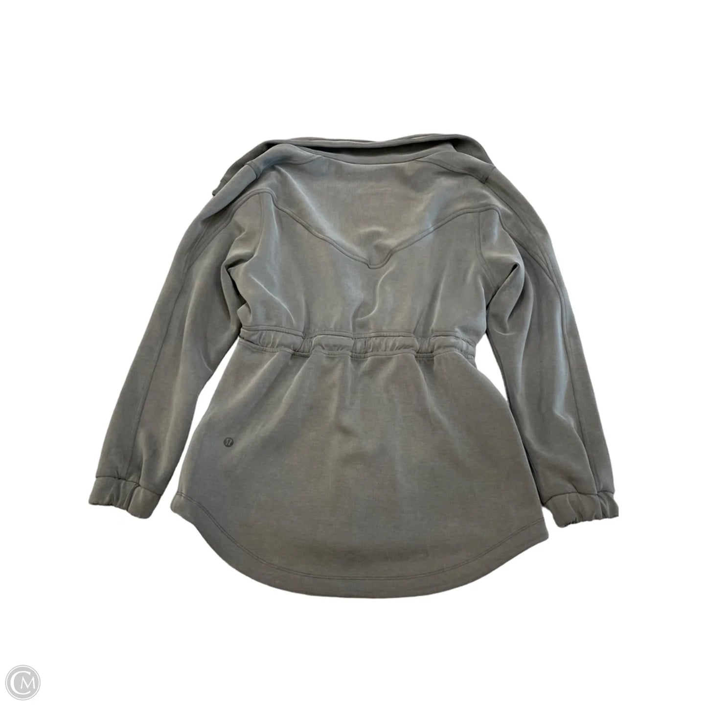 Athletic Jacket By Lululemon In Grey, Size: Xs