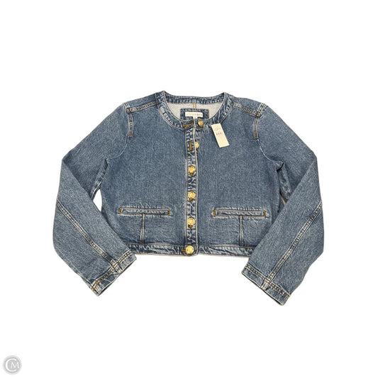 Jacket Denim By Loft In Blue Denim, Size: M